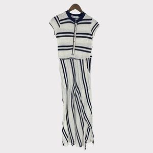 Free People Stand By Striped Jumpsuit‎